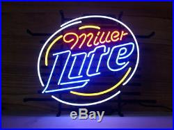 Miller Lite Real Glass Vintage neon sign 20''X16'' V33 shipped from USA