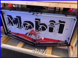 Mobil Pegasus Neon Sign / Vintage Gas Pump Station Mens Signs / Car Hot Rod Peg