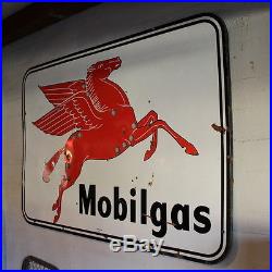 Mobil Vintage Mobilgas Porcelain Motion Neon Gas Sign Pegasus Red Horse Texlite
