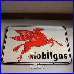 Mobil Vintage Mobilgas Porcelain Motion Neon Gas Sign Pegasus Red Horse Texlite