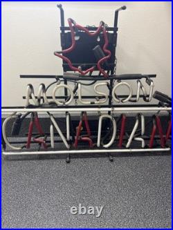 Molson Canadian Beer Neon Sign Vintage Working Window Advertisement Man Cave