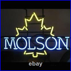 Molson Maple Leaves Neon Wall Sign Vintage Neon Light Beer Bar Cave Decor 17