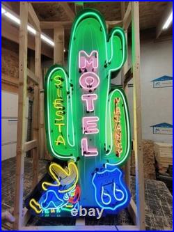 Motel Siesta Neon Sign / Route 66 Vintage Hotel Signs / Desert TexMex Decor Mens
