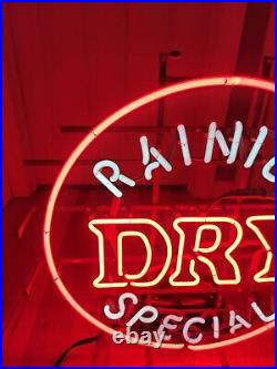 NEW NOS Vintage 24x22 Rainier Special Dry Beer Neon Sign Franceformer