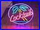 NOS_VTG_1990_s_Cocktails_Palm_Tree_20x16_Decor_Artwork_Neon_Sign_01_mx