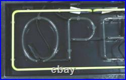 Neon OPEN Light Sign Hanging Glass Lamp Vintage Polytronic 120V Pre Owned Neon OPEN Light Sign Hanging Glass Lamp Vintage Polytronic 120V Pre Owned