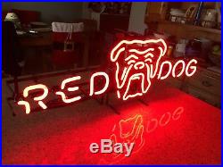 Neon Red Dog Vintage Sign 1974