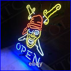 Neon SIgn Open Light Pub Beer Vintage Bar Game Room Man Cave Art Bontique Shop