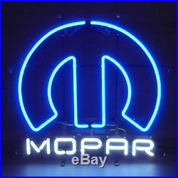 Neon Sign Mopar Omega M Hemi Powered Vintage Style Chrysler Dealer shop lamp