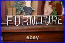 Neon Sign Vintage Mid Century Furniture Store Display Apothecary Cabinet Pink Neon Sign Vintage Mid Century Furniture Store Display Apothecary Cabinet Pink