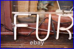 Neon Sign Vintage Mid Century Furniture Store Display Apothecary Cabinet Pink Neon Sign Vintage Mid Century Furniture Store Display Apothecary Cabinet Pink
