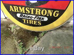 Neon Sign-vintage- Armstrong Rino Tires 60 In. Dia