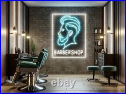 Neon sign for barber shop, Custom barbershop neon, Vintage barber neon(size 30)