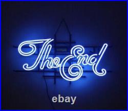 New Blue The End Handmade Bistro Real Glass Neon Craft Neon Sign Vintage