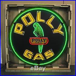 New Gas Polly Business Art Deco Marquee Vintage Light Neon Sign 36 by 36 by 6