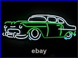 New Green Vintage Old Car Neon Light Sign 17x14 Man Cave Home Wall Decor Lamp
