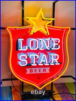 New Lone Star Decor Artwork Neon Sign Vintage Shop Beer Acrylic Printed