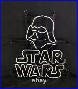 New Star Wars Darth Vaderr Visual Neon Light Sign Vintage Glass Decor 17