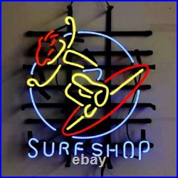 New Surf Shop Neon Sign 20x16 Light Lamp Window Wall Vintage Handmade Decor