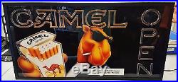 New Vintage 1993 Joe Camel Magnalite Retail Open Neon Sign Original Box 456234