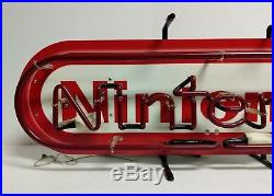 Nintendo Red Neon Vintage Authentic Sign Display With Sticker Read Description