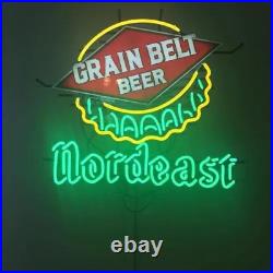 Nordeast Grain Belt Beer Lamp Vintage Style Cave Visual Bar Neon Light Sign 24