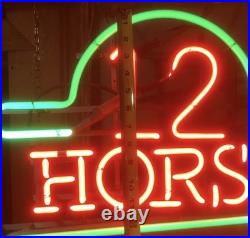 Old Genesee Neon Sign Vintage 12 Horse Rare