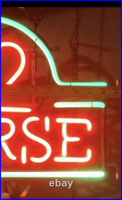 Old Genesee Neon Sign Vintage 12 Horse Rare