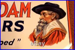 Old Vintage Van Dam Cigars tobacco tin sign, look at my porcelain neon auction