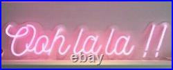 Ooh La La!' LED Neon Flex Sign Pale Pink Wedding, Birthday, Celebration