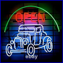 Open Jeep Car Garage Cave Decor Vintage Neon Light Sign 17