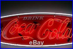 Original 1960s Coca Cola Neon Fishtail Sign, Vintage Coke