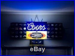Original Coors ABC Monday Night Football Neon Beer Sign AFC NFC Vintage Rare