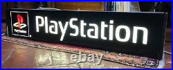 Original PLAYSTATION Sign Vintage SONY Videogame Neon Lighted Console PS1 1990s