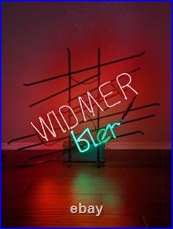 Original Vintage 1980s Widmer Bier Neon Sign Hanging Widmer Brothers Beer Neon