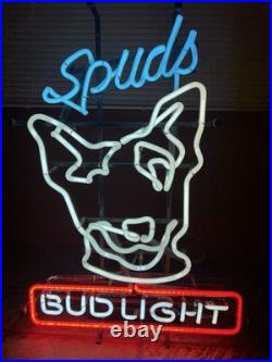 Original Vintage 1987 SPUDS McKenzie Neon sign Bud Light Budweiser Beer