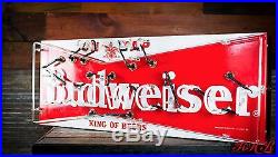 Original Vintage Budweiser Porcelain Neon Sign