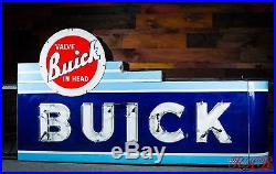 Original Vintage Buick Neon Porcelain Dealership Sign WOW