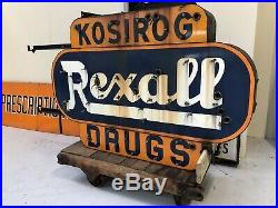 Original Vintage Rexall drug Neon marquee Sign