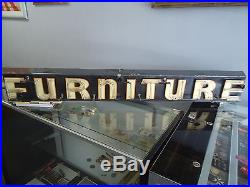 Original vintage 1930s-1940s Neon Furniture Advertising Sign 5FT. LONG