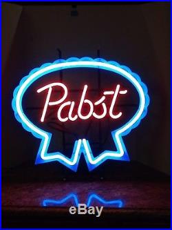Pabst Blue Ribbon PBR Vintage Lighted Neon Beer Sign