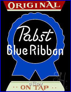 Pabst Blue Ribbon Vintage Neon Sign 31 Tall x 24 Wide x 3 Deep #N100-6235