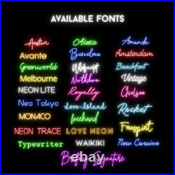 Personalized Custom Neon Sign Led Night Lights for Home Decor Events & Business