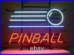 Pinball Sport Neon Sign Vintage Real Glass Cave Craft Express Shipping