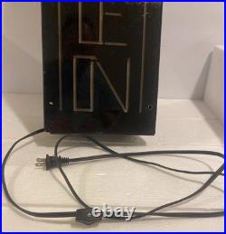 Pink & Green Neon Open Sign Real Neon Tubing. Vintage-80s Neon Colors