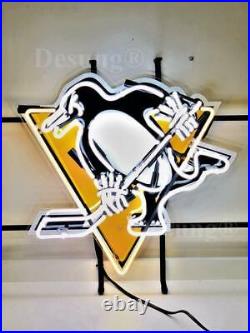 Pittsburgh Penguins Hockey Neon Sign Vintage Window Cave Acrylic Printed 19