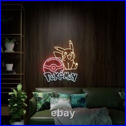Pocket Monster LED Neon Sign 36x24 Light Man Cave Beer Bar Vintage Wall Decor Pocket Monster LED Neon Sign 36x24 Light Man Cave Beer Bar Vintage Wall Decor