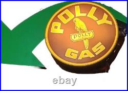 Polly GAS Vintage Look Indoor Sign Mancave Neon Light Neon Sign 24x24