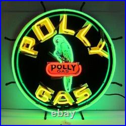 Polly GAS Vintage Look Indoor Sign Mancave Neon Light Neon Sign 24x24 5GSPLY