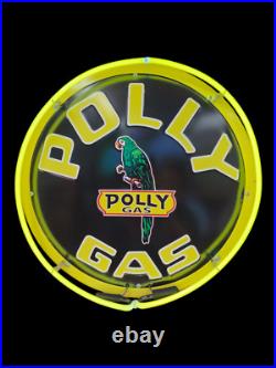 Polly Gas Neon Sign / Polly Petro Garage Signs / Petroliana Oil Vintage Man Cave